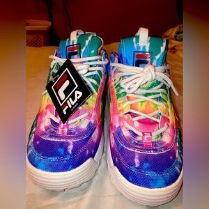 FILA Disruptor II Womens Tie Dye Shoes Size US 9